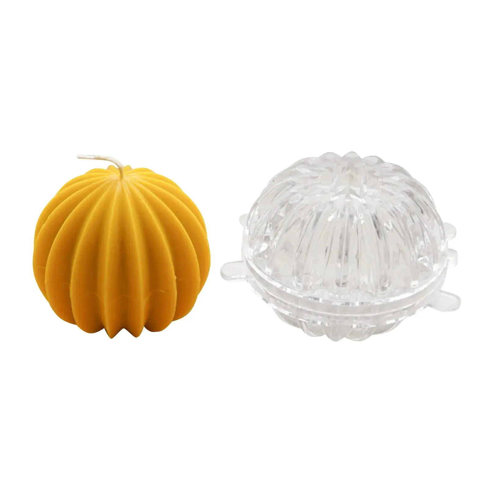 1 PCS Ball Cactus Shape Plastic Candle Mould