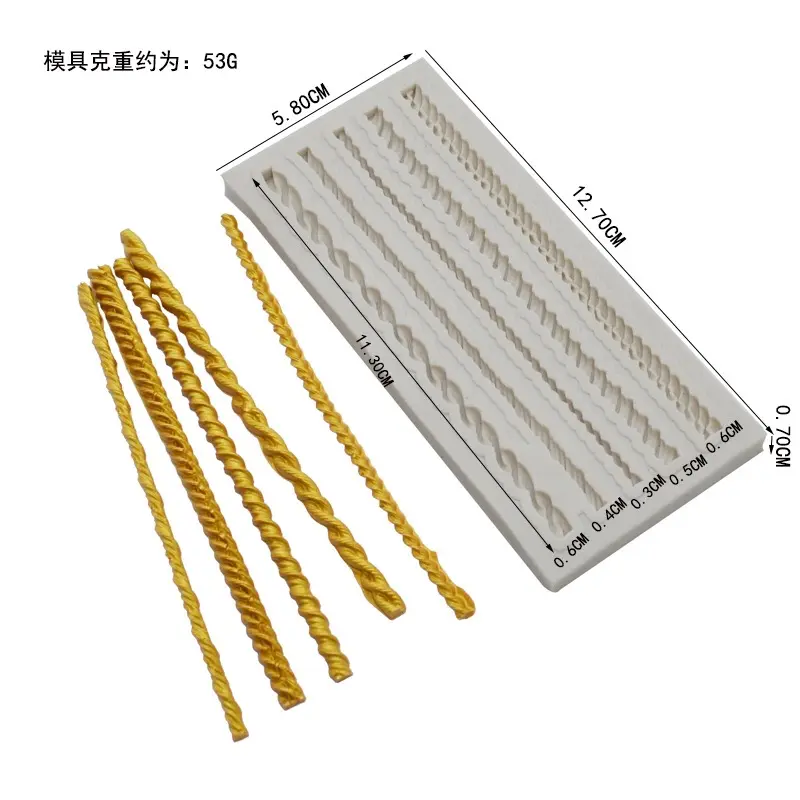 Rope Twist Rope Silicone Mould