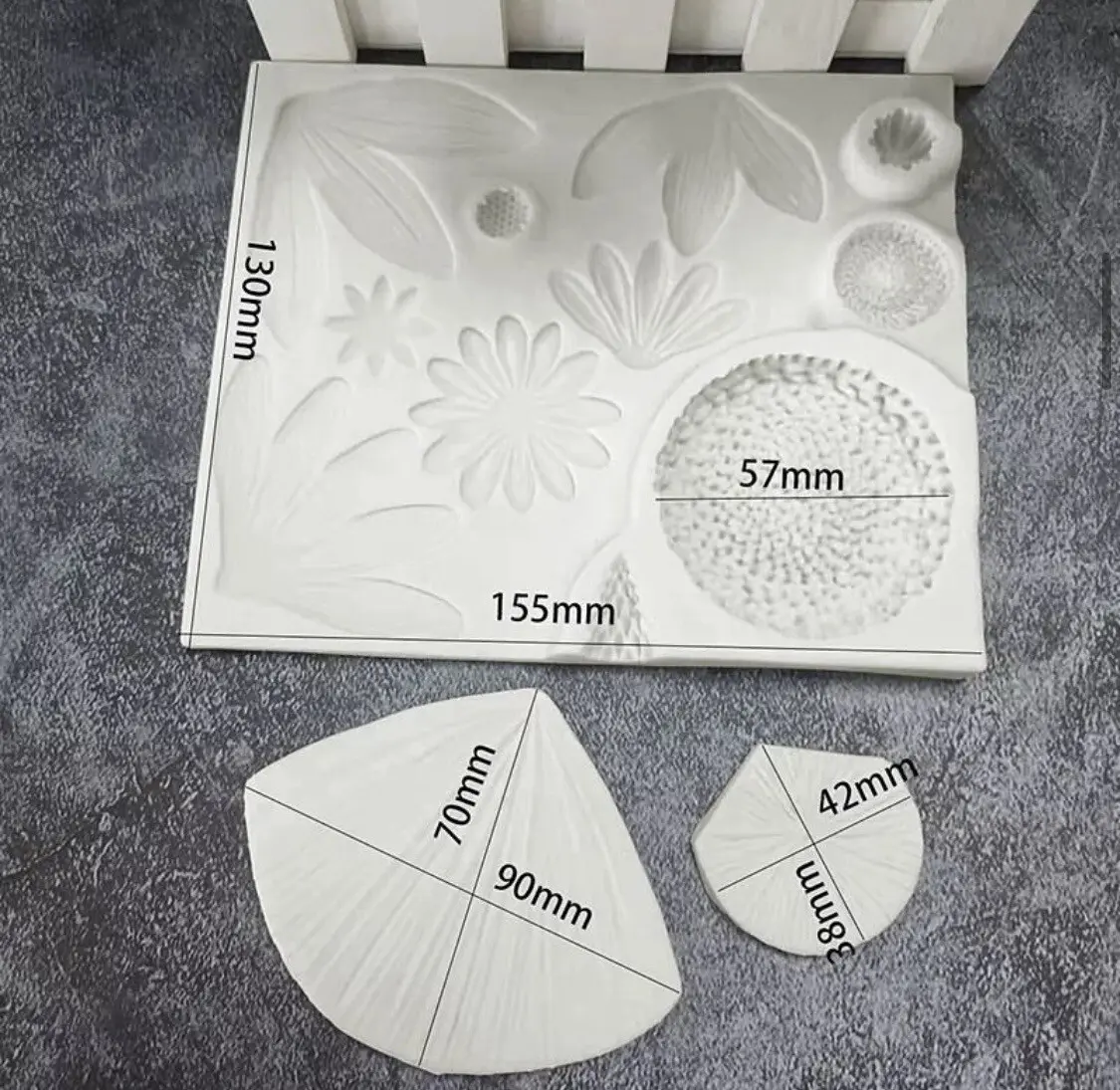 Daisy Sunflower with veiner silicone Mould