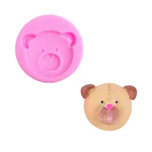 Teddy Bear face silicone mould