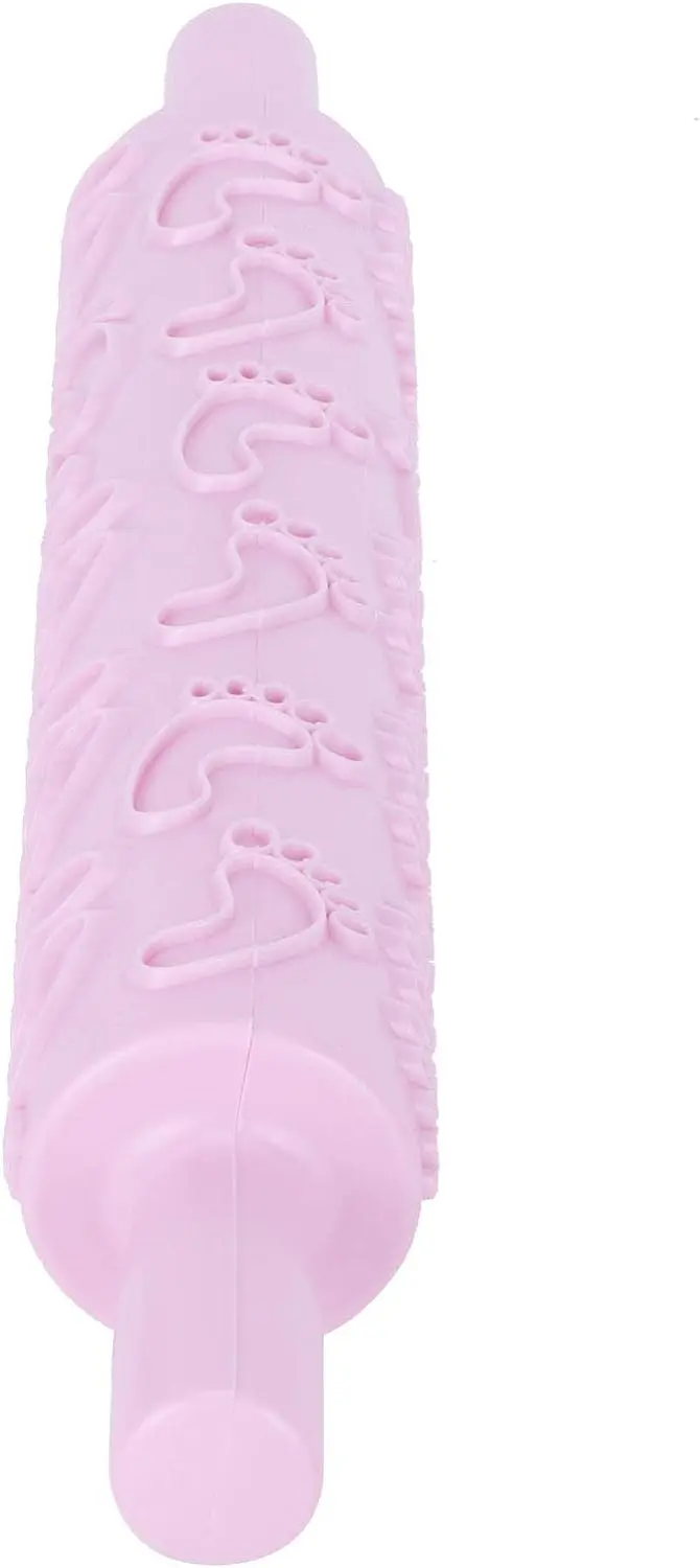 Baby feet Textured Rolling Pin Embossed Rolling Pin