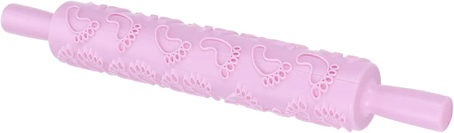 Baby feet Textured Rolling Pin Embossed Rolling Pin