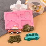 vehicle Car theme silicone mould style 2