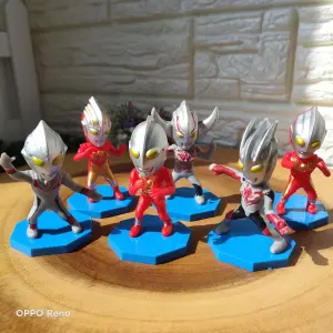 6 Pieces set Ultraman character Ultra Series Cake Toppers, Miniature Figurine, Cake Decoration, Cake Theme, Mini Figures Set