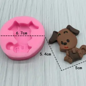 Cute dog silicone mould