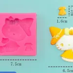 hello kitty witch hat silicone mould
