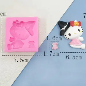 hello kitty witch hat silicone mould