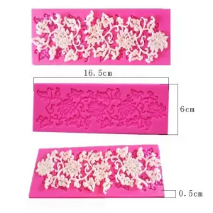grape wine Lace Silicone Cake Fondant Border Mould