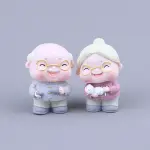 Grand Parents miniature cake toy set of 2 pcs ( grand mother and grand father)