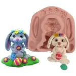 3D Easter bunny rabbit egg silicone mould