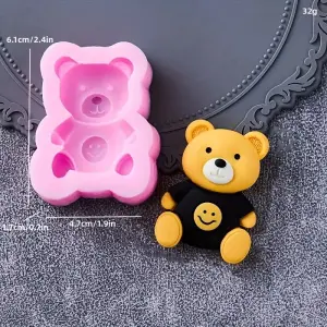 Smiling Teddy bear silicone mould