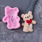 Cute Teddy bear bow silicone mould
