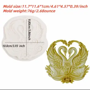 couple Swan silicone Mould style 5