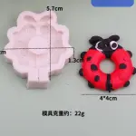 Cute lady bug silicone mould