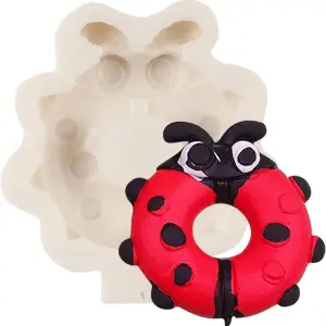 Cute lady bug silicone mould