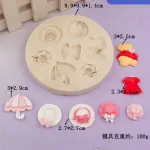 Lady Hat umbrella dress theme silicone mould