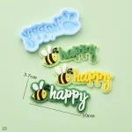 Happy bee silicone mould
