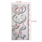 Large Vintafe floral vine theme silicone mould