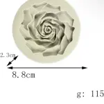 Bunch of rose peony flower silicone mould