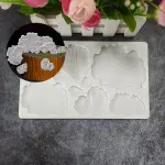 ruffled mushroom silicone mould