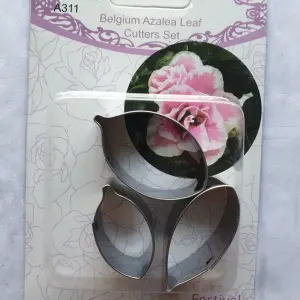 3 pcs Belgium Azalea leaf cutter set