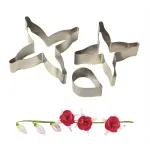 3 Pcs FUCHSIA Petals Steel Cutter