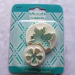 2 Pcs meadow cranesbill flower and leaf Cutter set