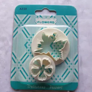 2 Pcs meadow cranesbill flower and leaf Cutter set