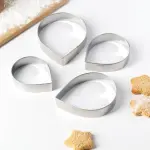4 pcs Rose petal Flower cutter set