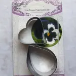 3 pcs Viola tricolour petal Flower cutter set
