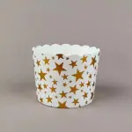 50 Pcs Golden Stars Cupcake Liners