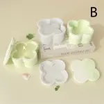Flower shape storage box with lid silicone mould (large size )