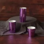 50 Pcs Metallic Pink Cupcake Liners