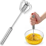Small Stainless Steel Hand Push Whisk Mixer