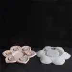 Mandala Floral candle holder silicone mould