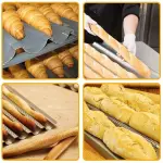 2 Gutter Perforated Baguette Baking Pan