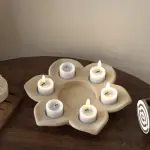 Mandala Floral candle holder silicone mould