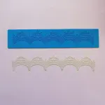 Curved Lace border Silicone Cake Fondant Border Mould