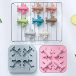 4 Cavity airplane silicone mould