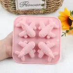 4 Cavity airplane silicone mould