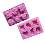 6 CAVITY MOUSE CATTLE RABBIT SHAPE CARTON SILICONE CAKE Mould