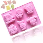 6 CAVITY MOUSE CATTLE RABBIT SHAPE CARTON SILICONE CAKE Mould