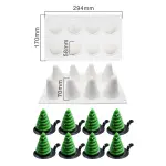 8 Cavity Christmas tree silicone mould