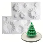 7 Cavity Christmas tree layer silicone mould