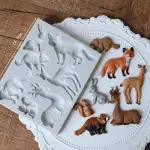 Woodland animal silicone mould