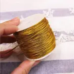 25 meters Elastic Rope thread for packing ( gold)