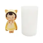 3D Praying Girl blessing silicone mould