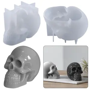 3D Skull Silicone mould (large)