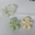 3D Christmas gingerbread Man silicone mould for chocolate resins etc
