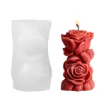 Rose shaped pillar candle silicone mould